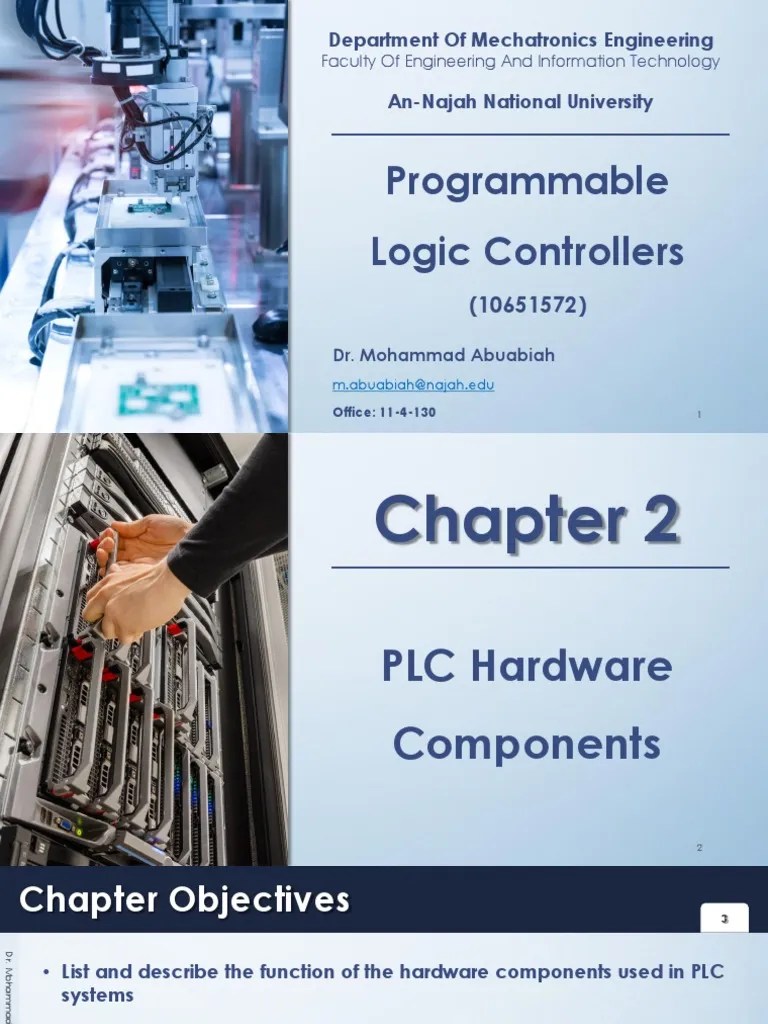 Chapter 2 PLC Hardware Components PDF Computer Data Storage