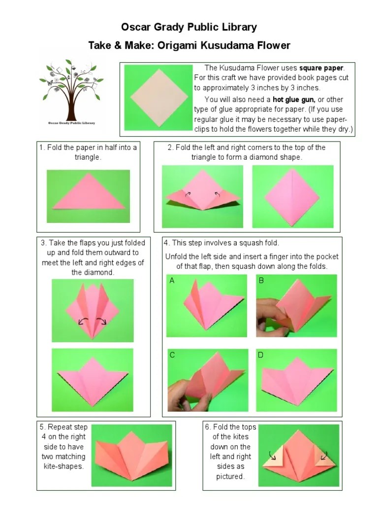 Origami Flowers | PDF | Origami | Crafts