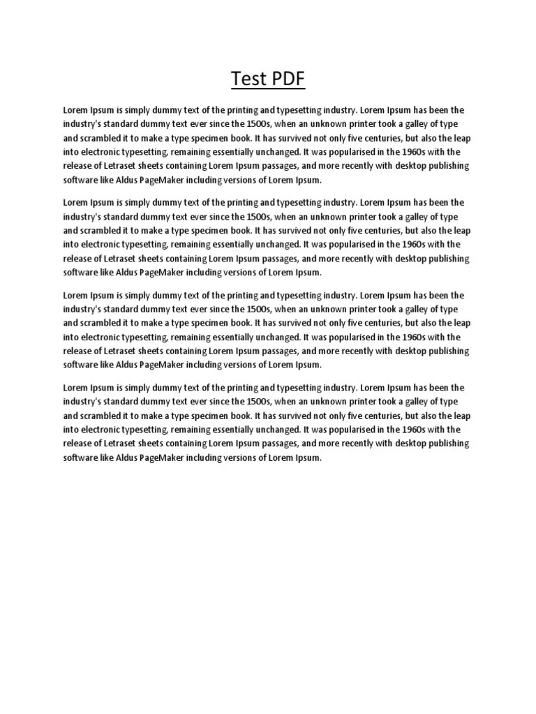A Comprehensive Dummy Text Document PDF Design Writing