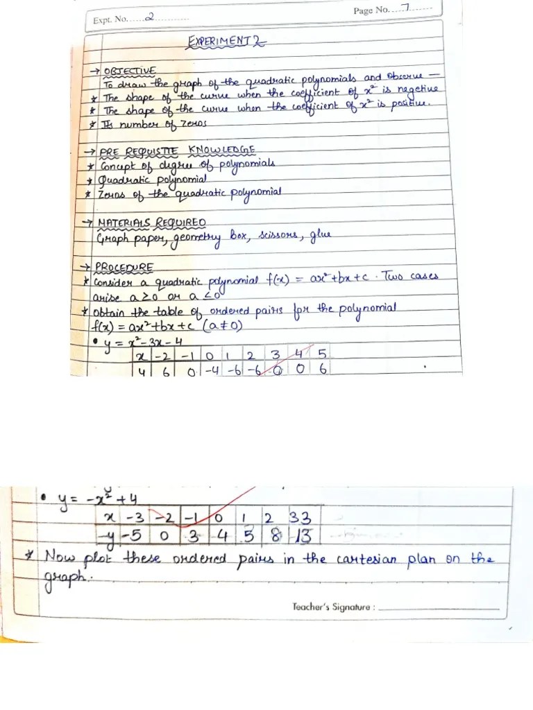 Maths Record 2nd Activity PDF