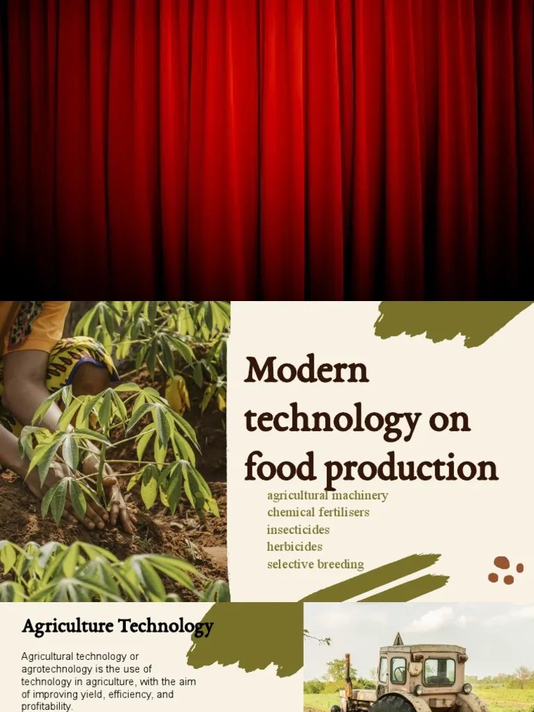 Modern Technology in Food Production PDF