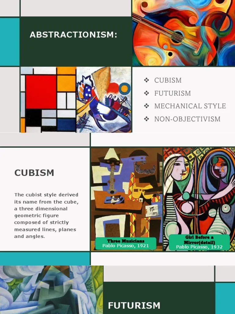 WEEK 6 ARTS LESSONS 1st Quarter Abstractionism and Abstract