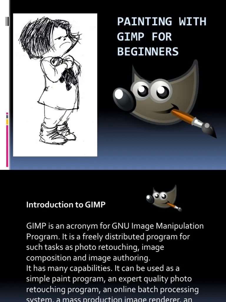 Painting With Gimp For Beginners PDF Software Development Software