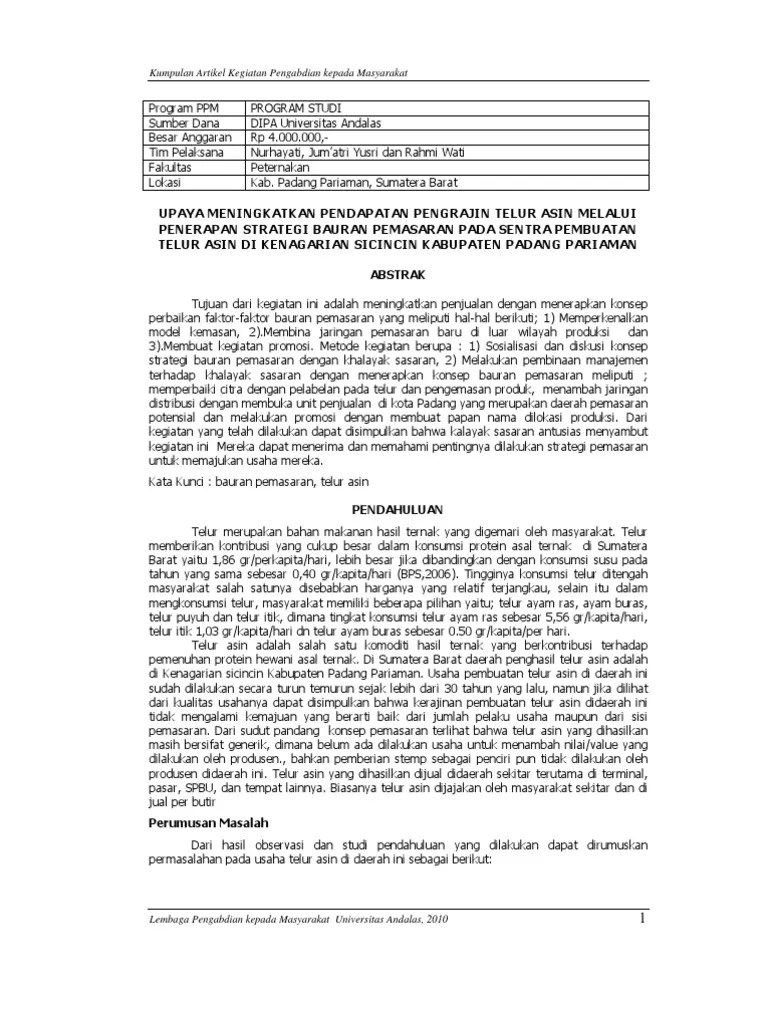 Contoh Marketing Mix