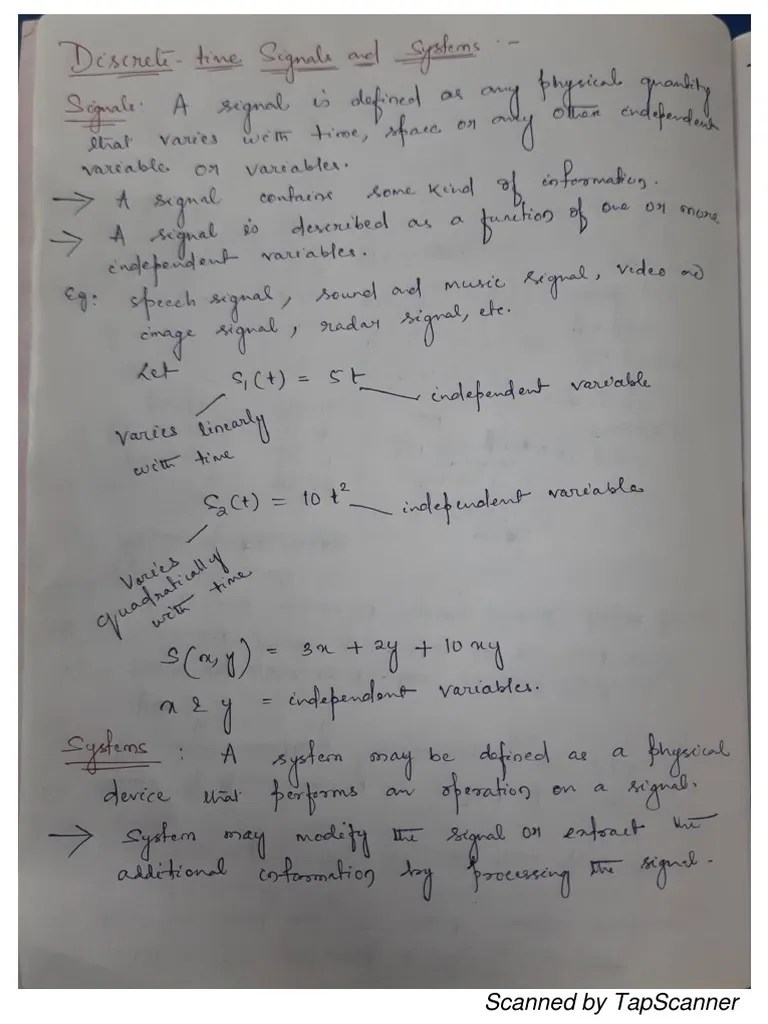 Digital Signal Processing Notes PDF