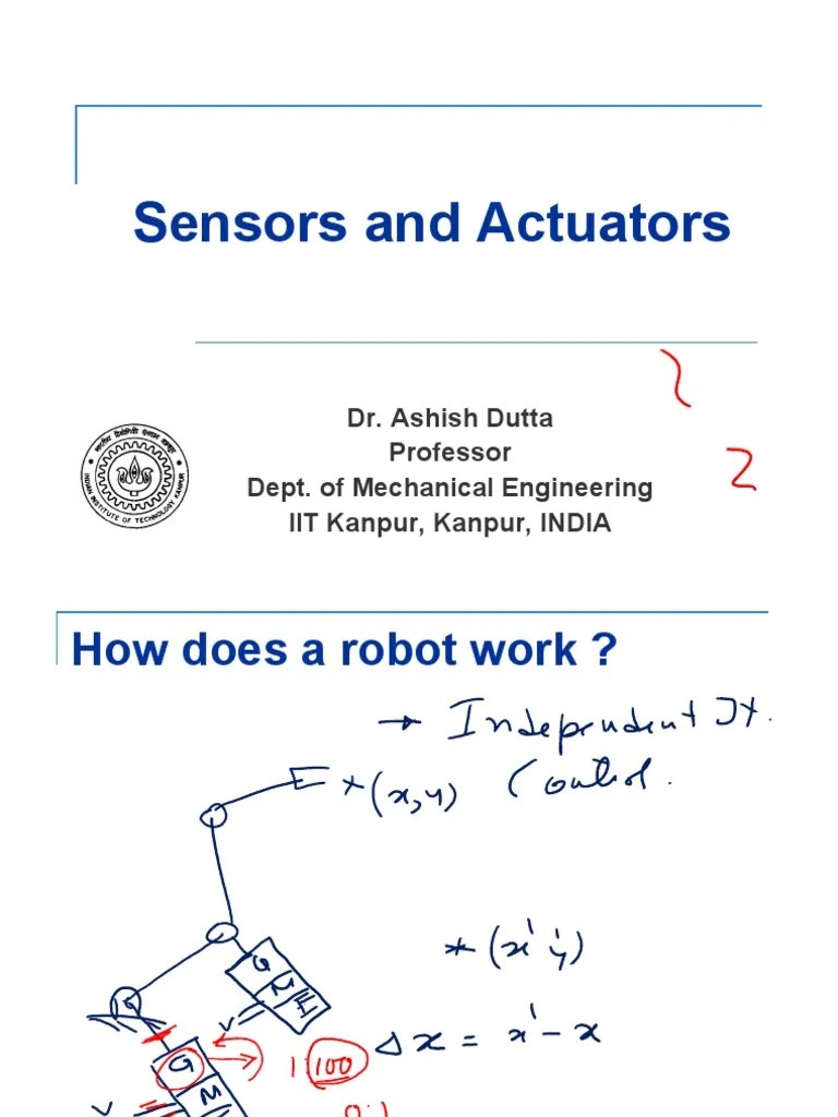 Sensors and Actuators PDF Electric Motor Actuator