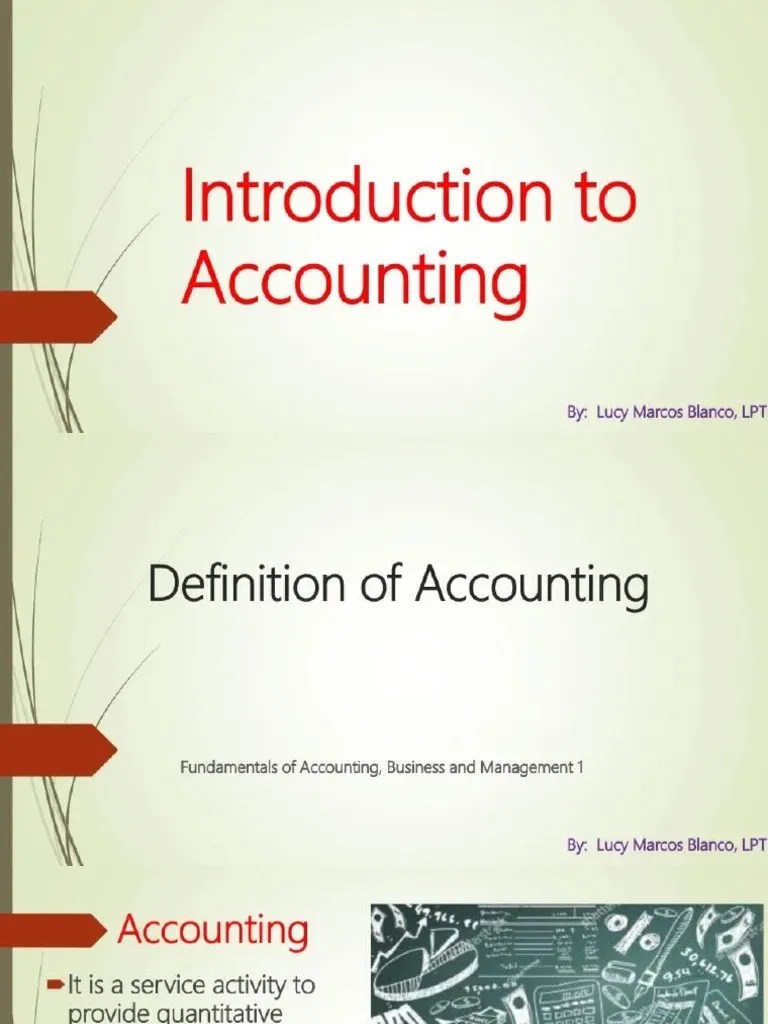 FABM 1 Introduction To Accounting PDF