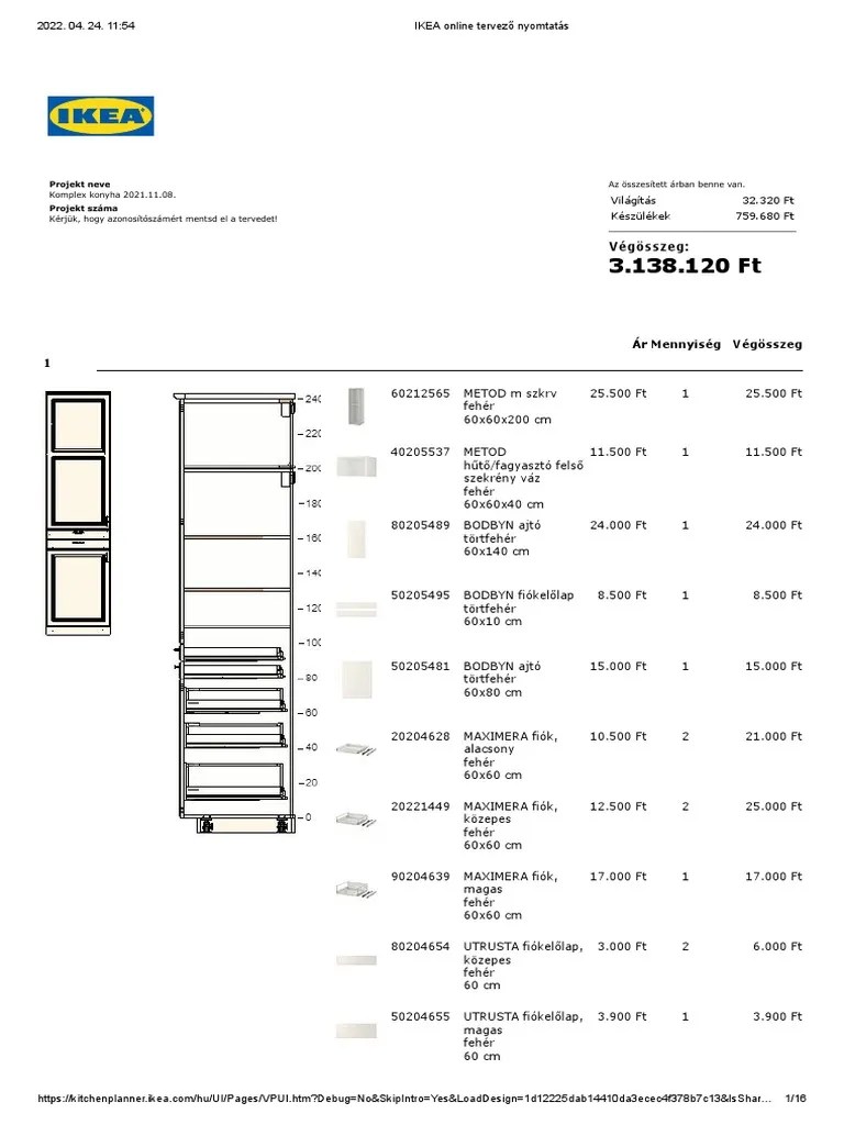 IKEA Online Tervező Program PDF