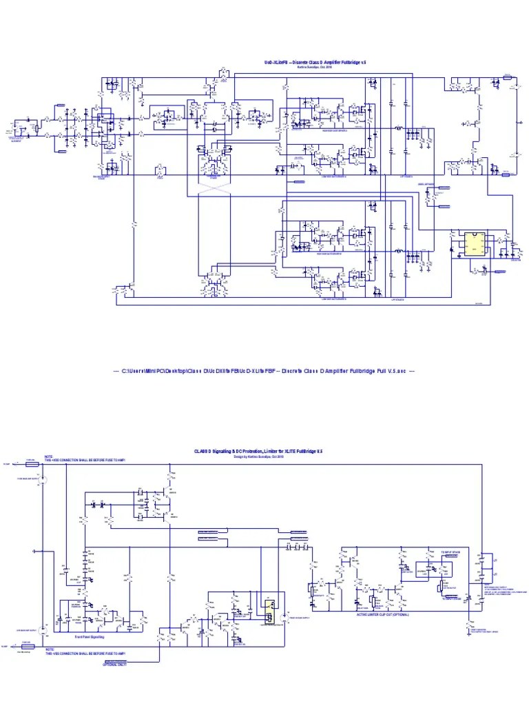 UcDXLiteFBF Discrete Class D Amplifier Fullbridge Full v.5 PDF