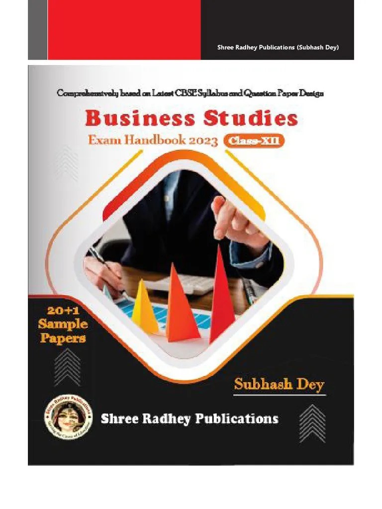Dey's Sample Papers Business StudiesXII Exam Handbook 2023 PDF