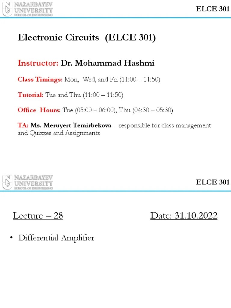 MOS Differential Pair An Overview of Operation, Advantages, and Design