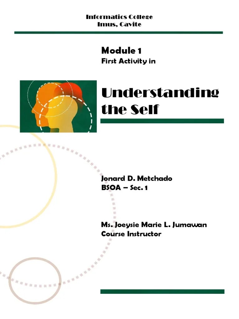 Understanding The Self PDF Psychology Scientist