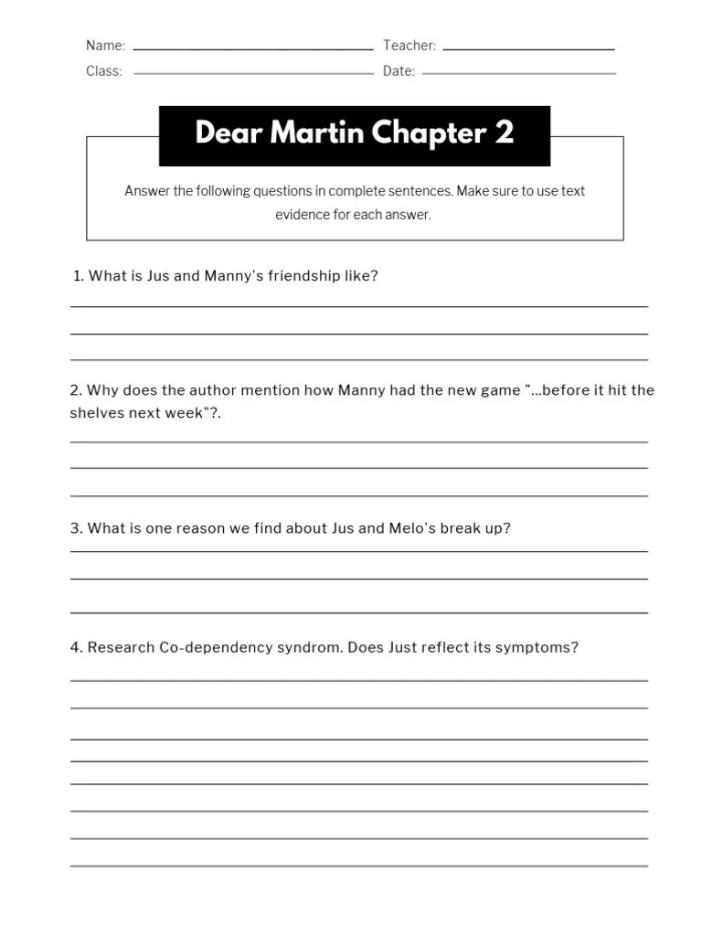 Dear Martin Chapter 2 PDF
