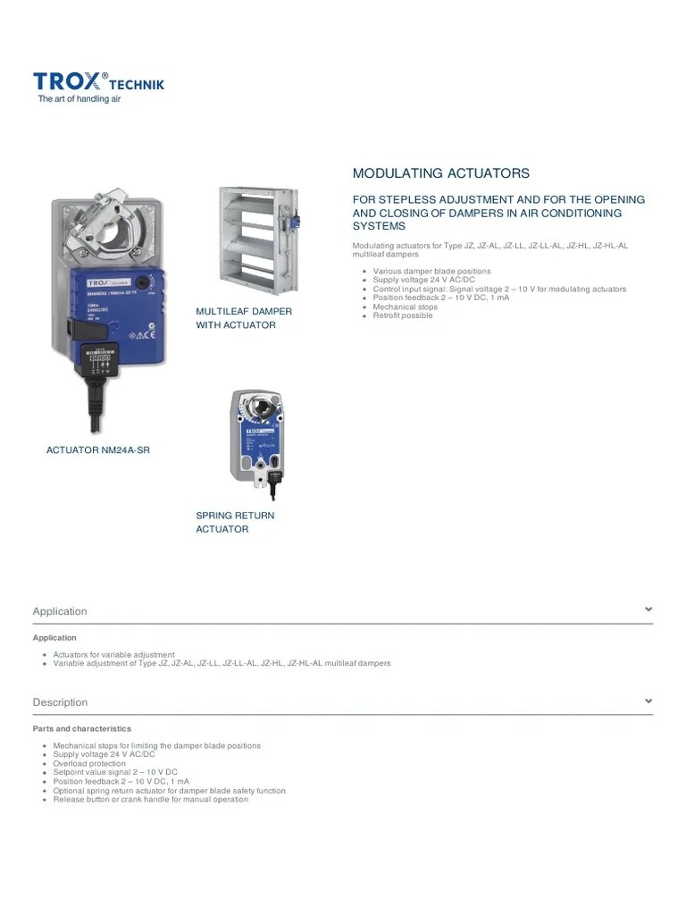 Modulating Actuators Fa5a7804cab222ef PDF Alternating Current