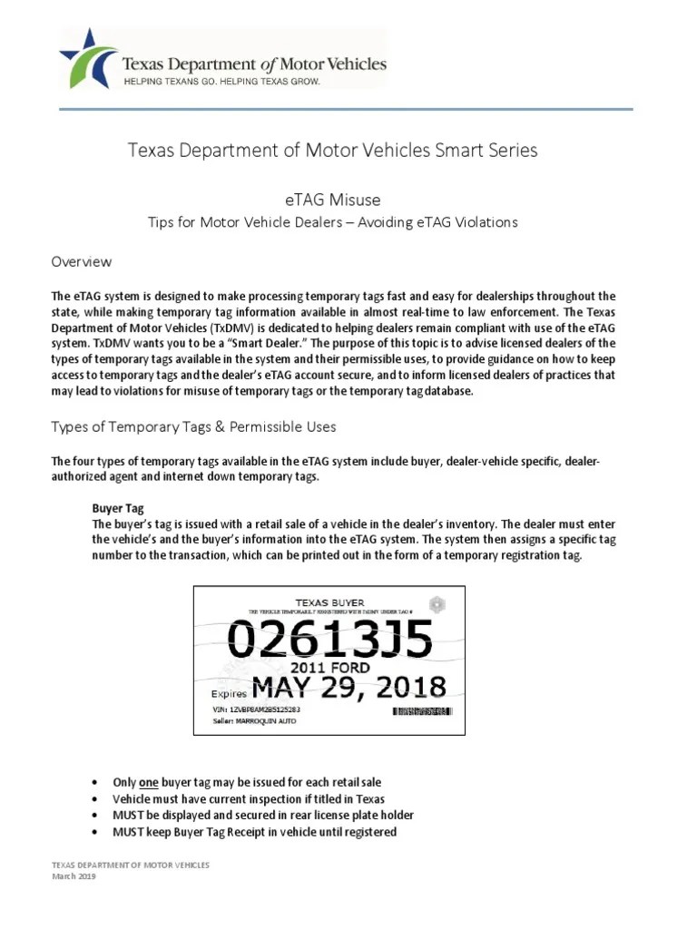 TipsforMotorVehicleDealers AvoidingeTAGViolations Download