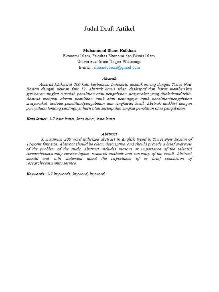 Template Artikel Ilmiah Word PDF