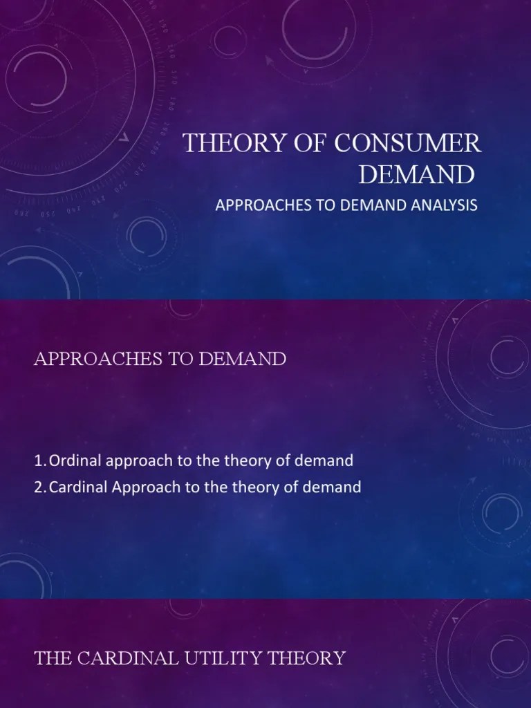 Theory of Consumer Demand Cardialist PDF
