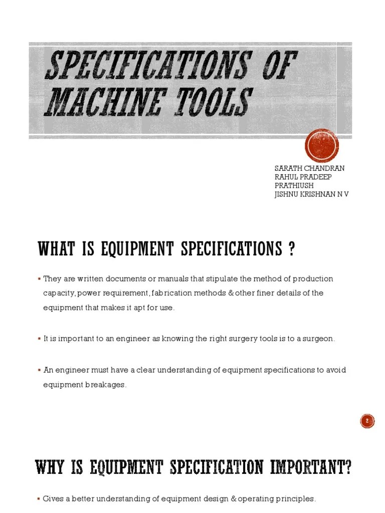 Specification of Machine Tools. PDF Grinding (Abrasive Cutting