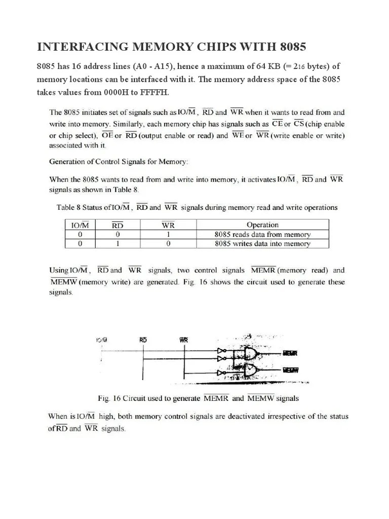 Interfacing With 8085 PDF