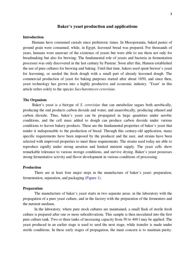 1587534714unit III Bakers Yeast Production and Applications PDF