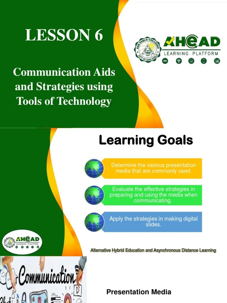 Lesson Aids and Strategies Using Tools of Tech