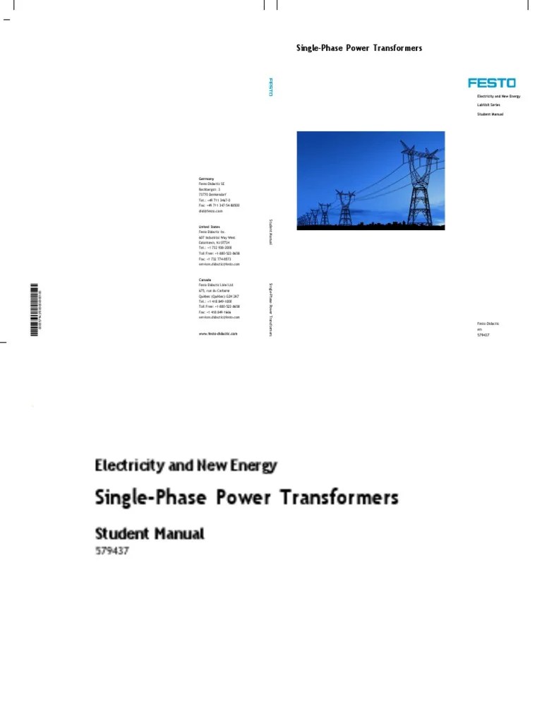 SinglePhase Power Transformers PDF Transformer Alternating Current