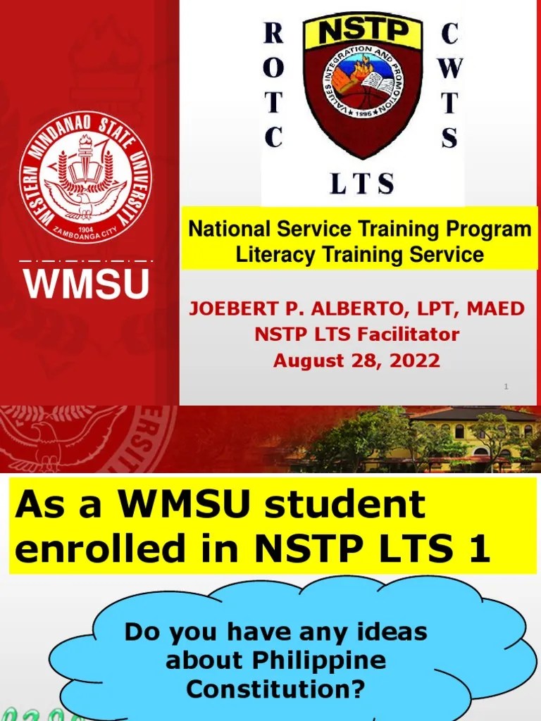 3 August 28 2022 Week 3 Lecture NSTP LTS PDF United States Bill Of