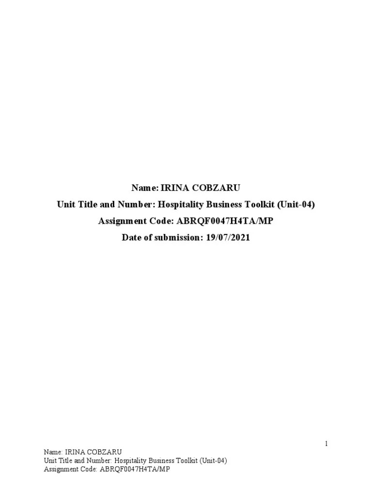 AB Hospitality Business PDF Debits And Credits Employment