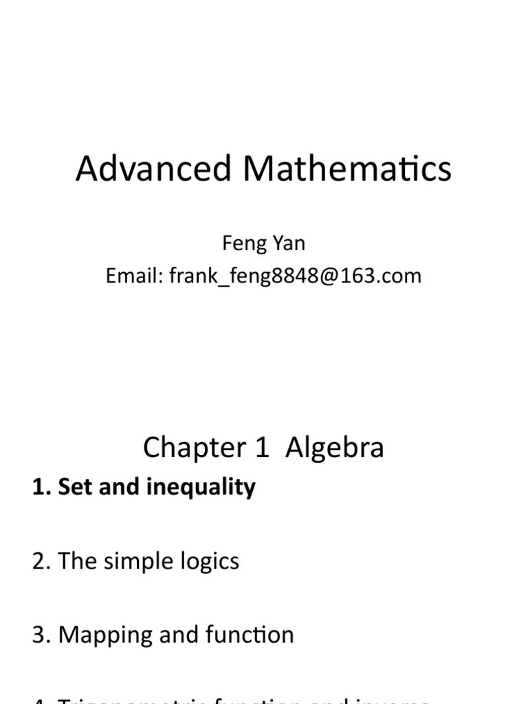 Chapter 1 - Part 1 - 3 - The Solution of Inequality | PDF | Quadratic