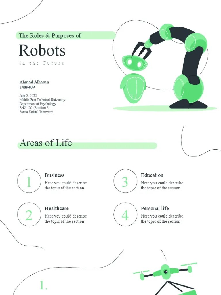 The Roles and Purposes of Robots in The Future PDF Health Care