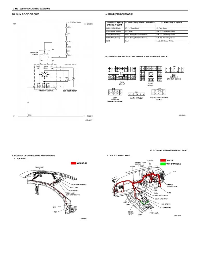 SUN ROOF CIRCUIT | PDF