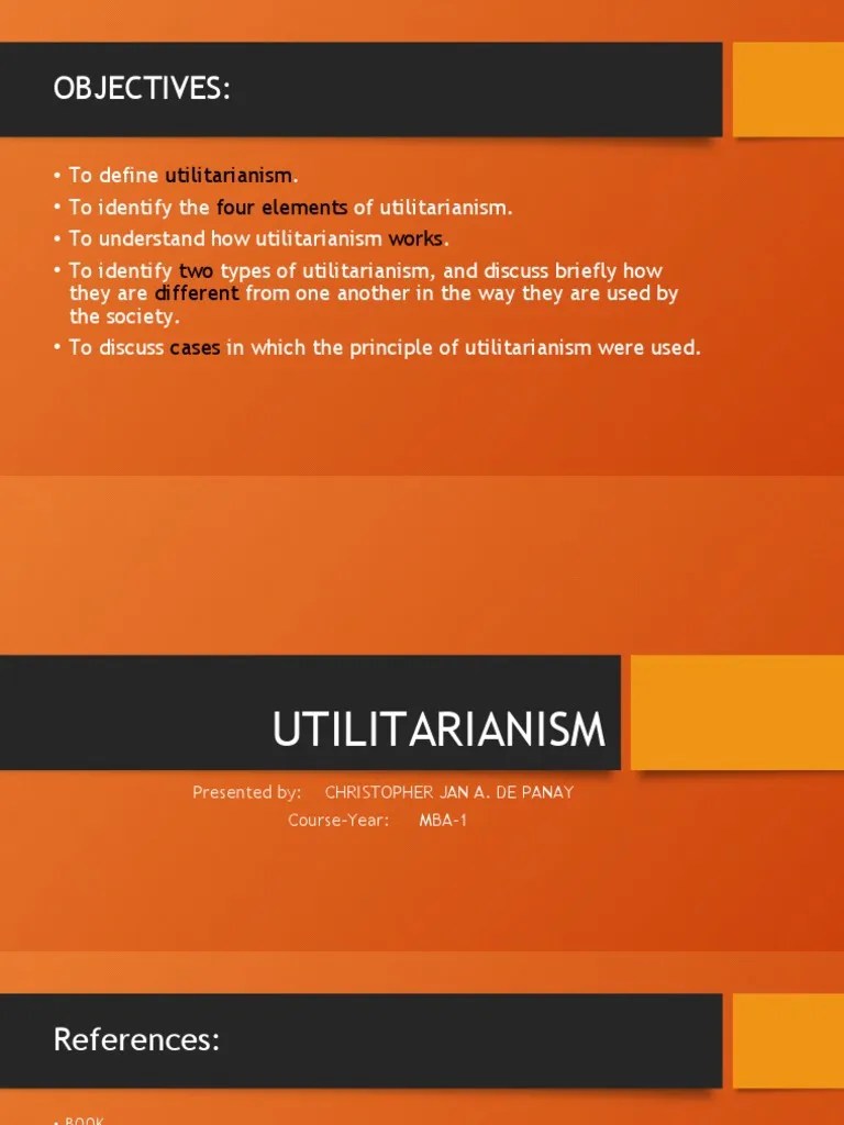 Utilitarianism Presentation PDF Utilitarianism Punishments