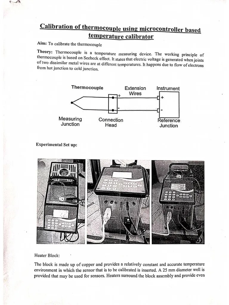 Calibrate Thermocouple PDF