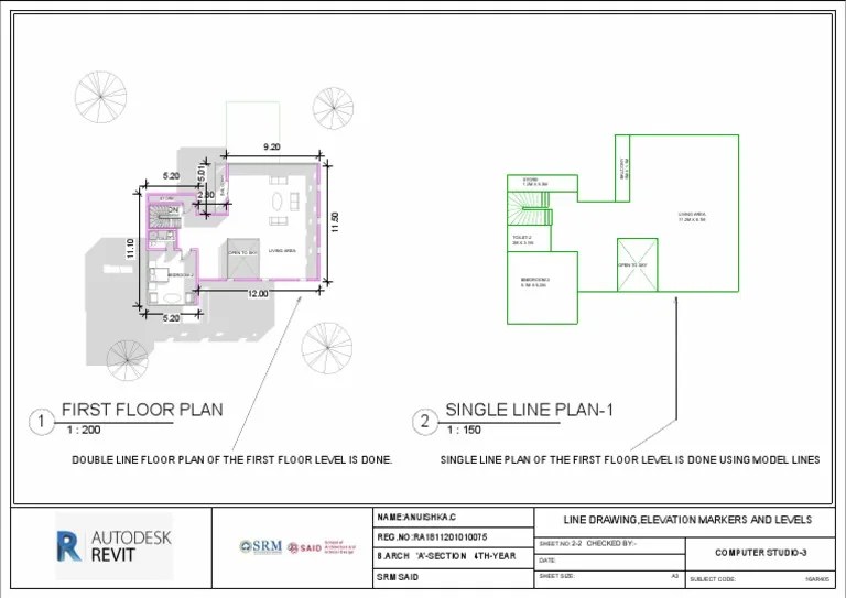 First Floor Plan 1 Single Line Plan1 2 PDF