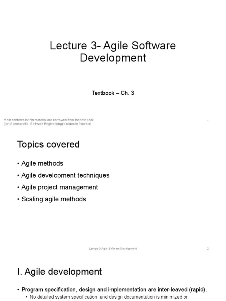 3 Agile Software Development PDF Scrum (Software Development