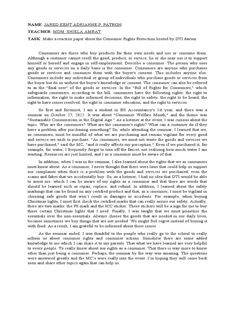 Reaction Paper PDF Communication