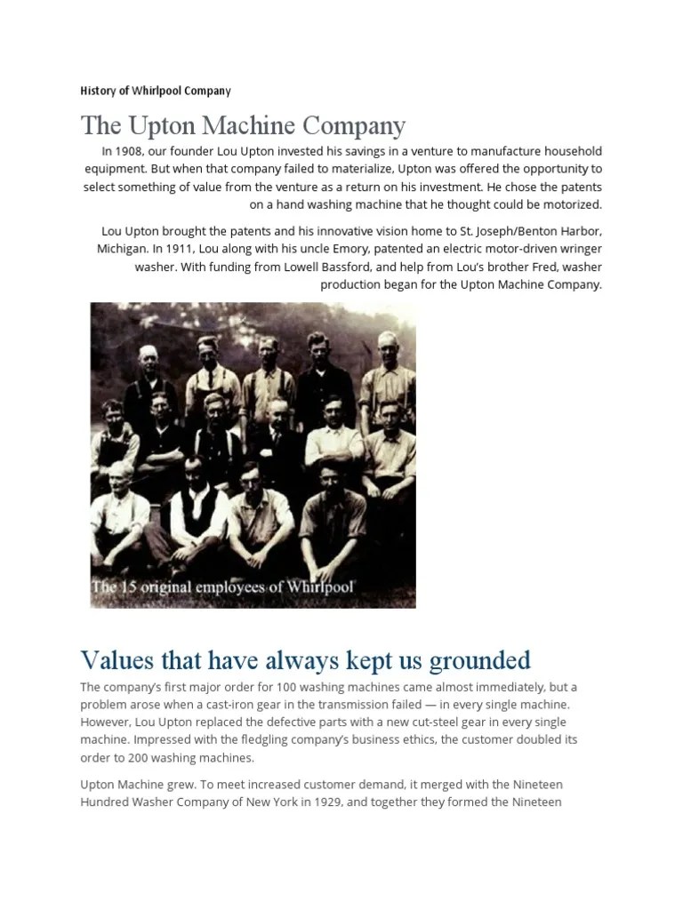 Whirlpool | PDF | Washing Machine | Standardization