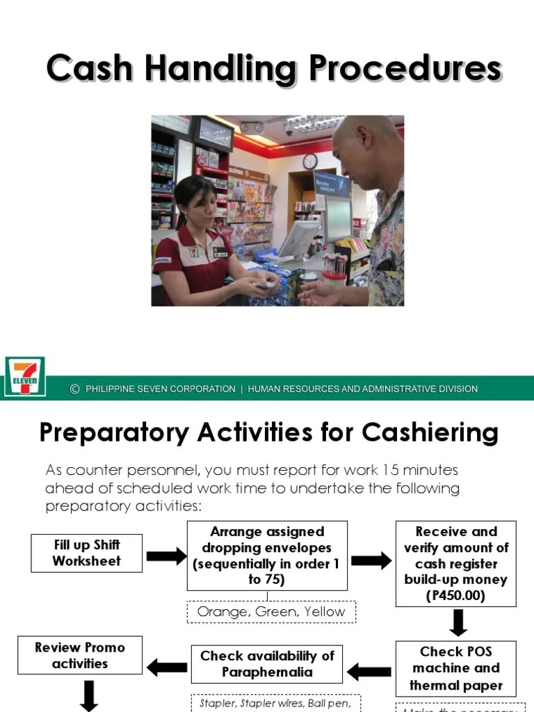 5 Cash Handling Procedures 02012016 PDF Money Service Industries