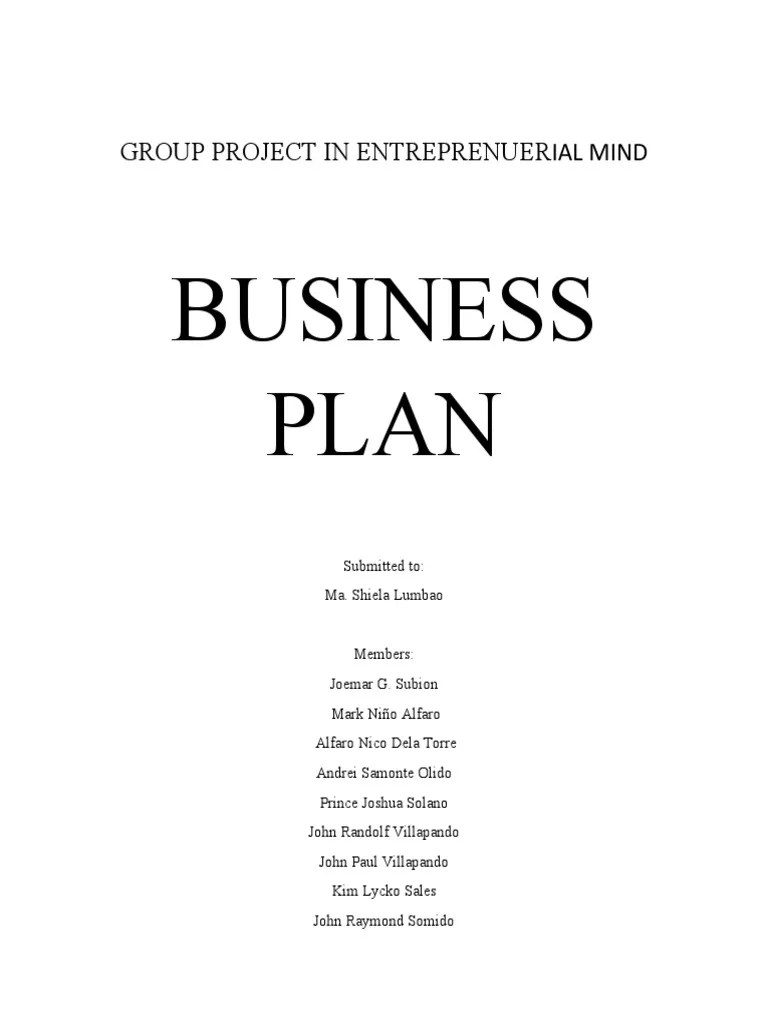 Business Plan ENTREP | PDF | Baking | Baking Powder