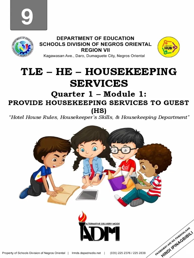 Tle He Housekeeping Services Quarter 1 Module 1 PDF Linens