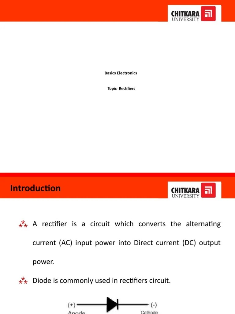 Rectifiers PDF Rectifier Diode