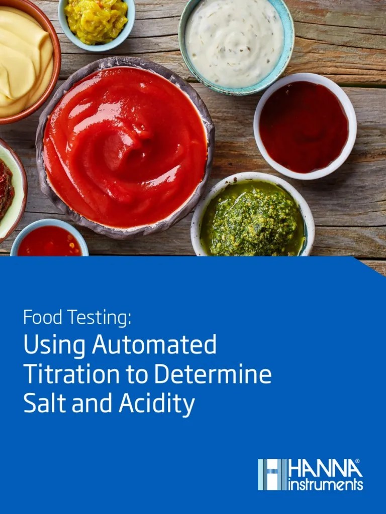 Food Testing Using Automated Titration To Determine Salt and Acidity v2