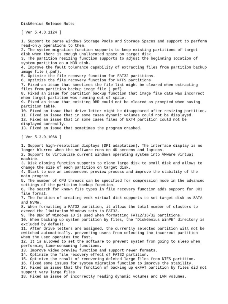 Release Note PDF Computer File File System