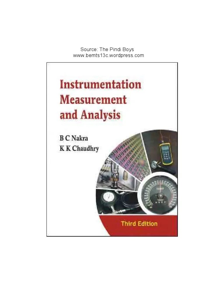 Instrumentation Measurement and Analysis PDF