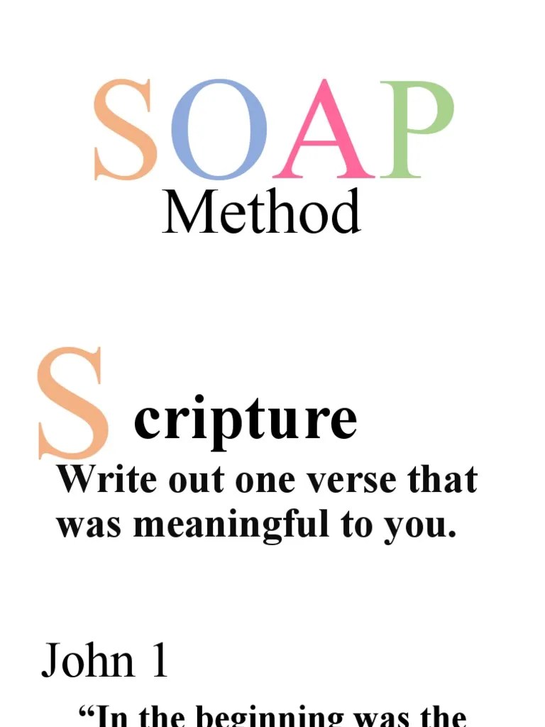 SOAP Method PDF