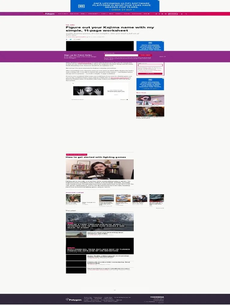 Kojima Name Generator Find What Name You'd Have in Death Stranding