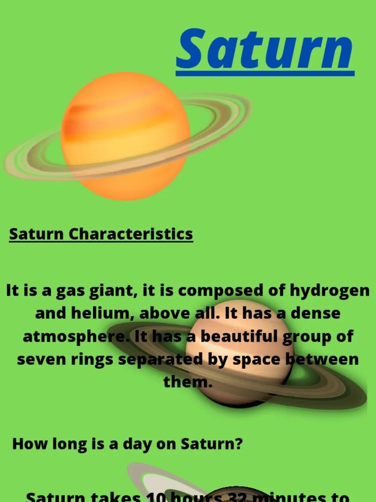 Saturn Characteristics PDF