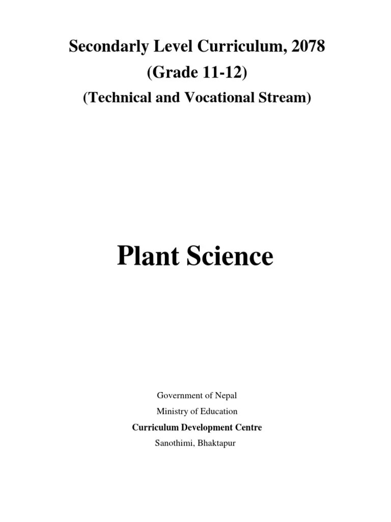 Plant Science PDF Curriculum Learning