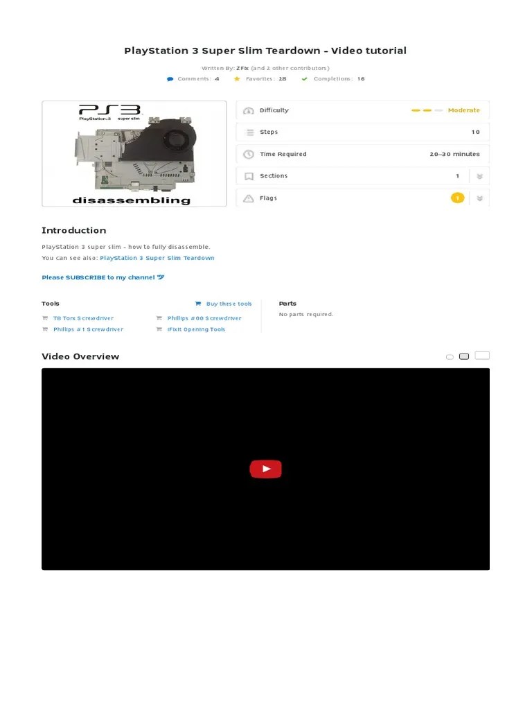 PlayStation 3 Teardown | PDF | Play Station 3 | Play Station