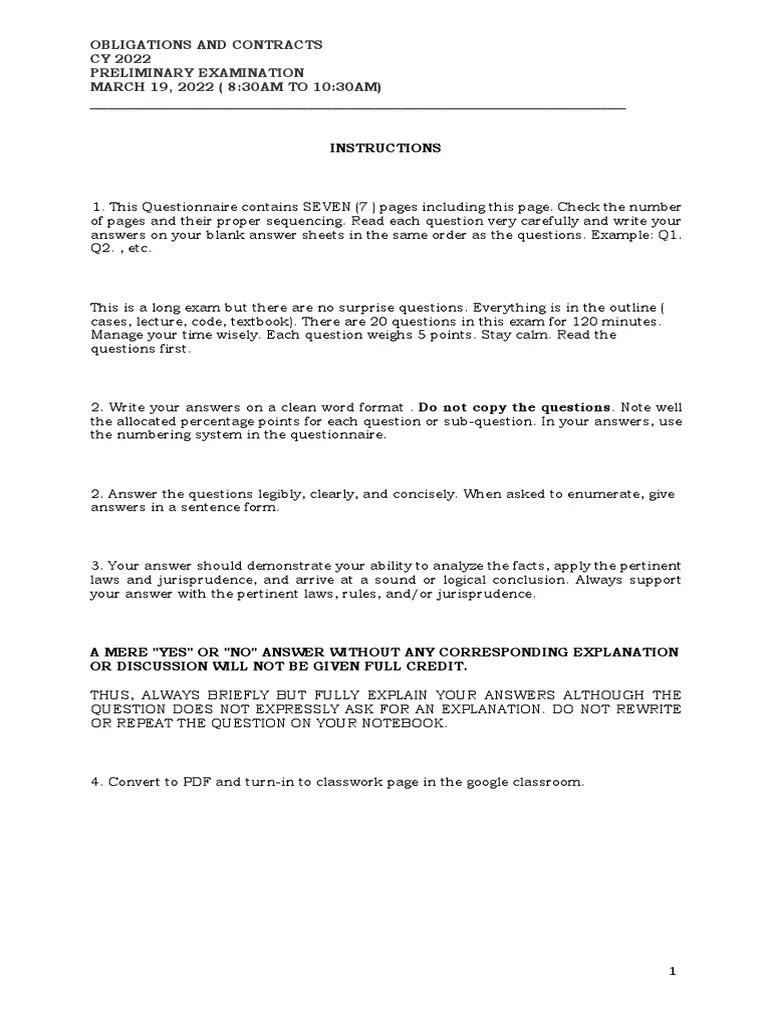 OBLIGATIONS AND CONTRACTS PDF Laches (Equity) Statute Of Limitations